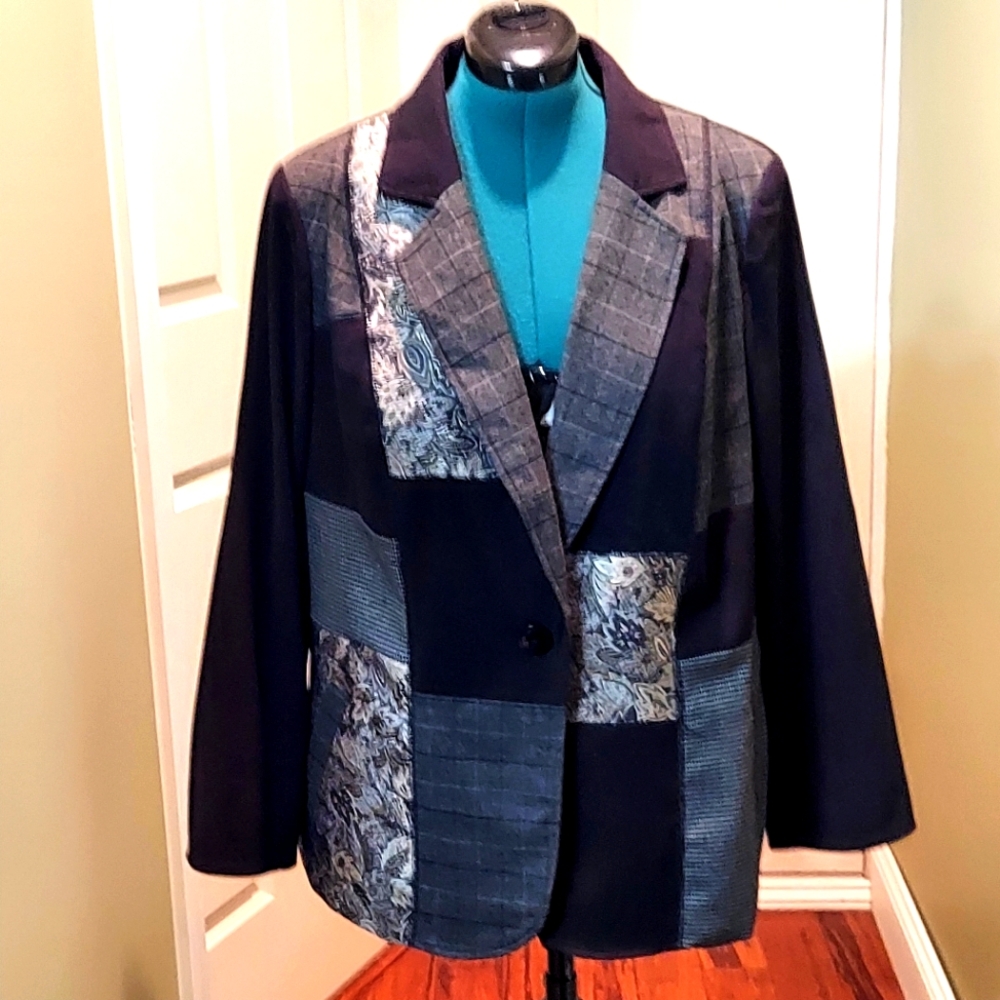 Notations Women's Patchwork Blazer - image 1